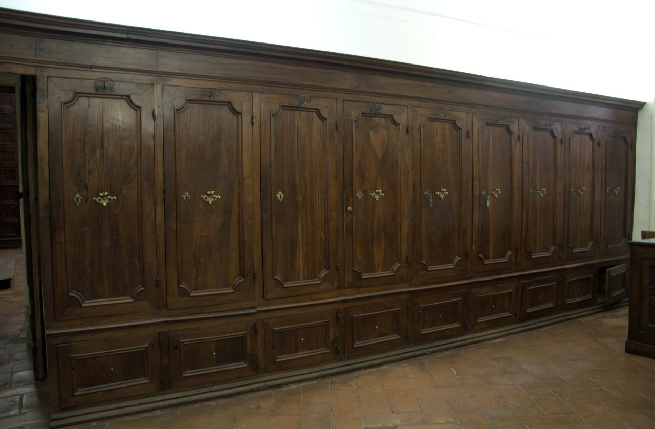 armadio da sacrestia, serie - ambito toscano (metà XVIII)