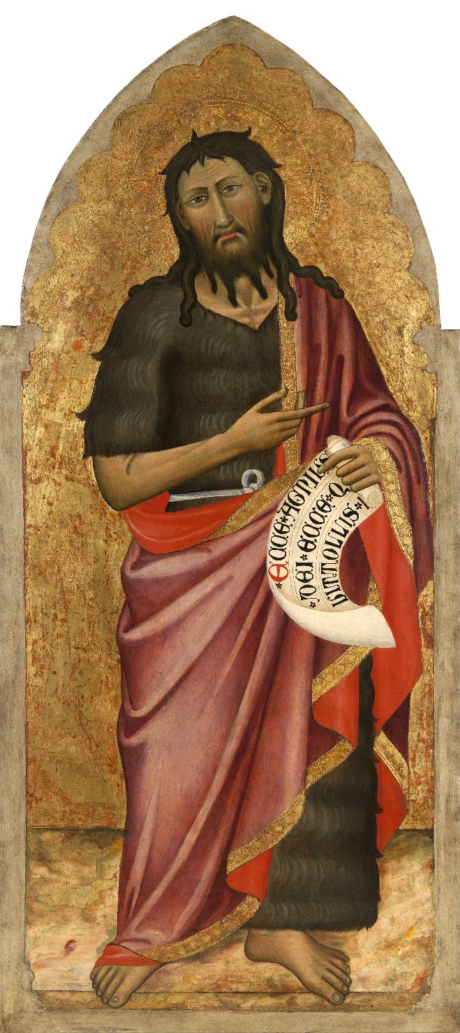 San Giovanni Battista (dipinto, opera isolata) di Cecco di Pietro (ultimo quarto XIV)