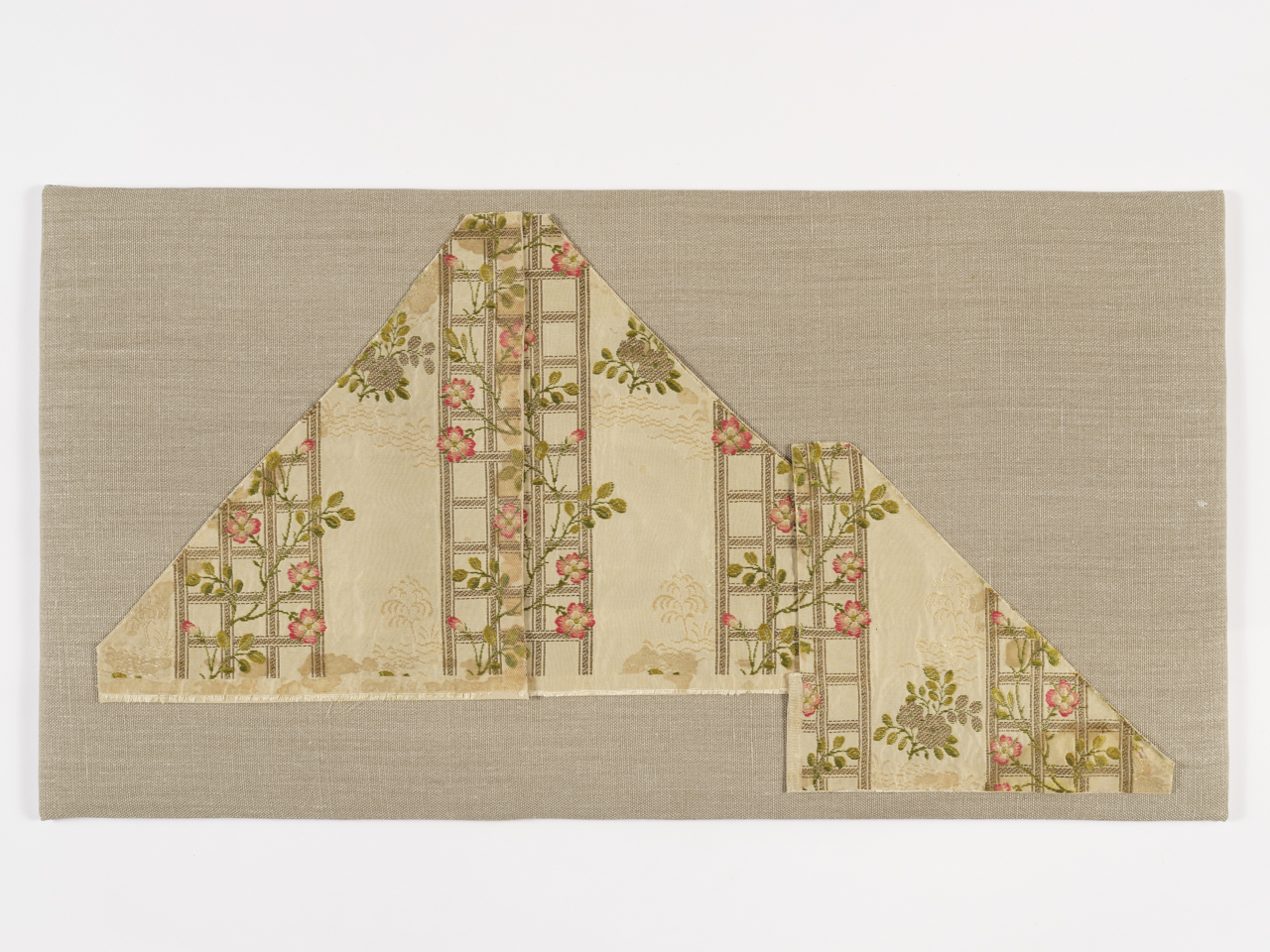 tessuto, frammento - manifattura italiana (prima metà 19)