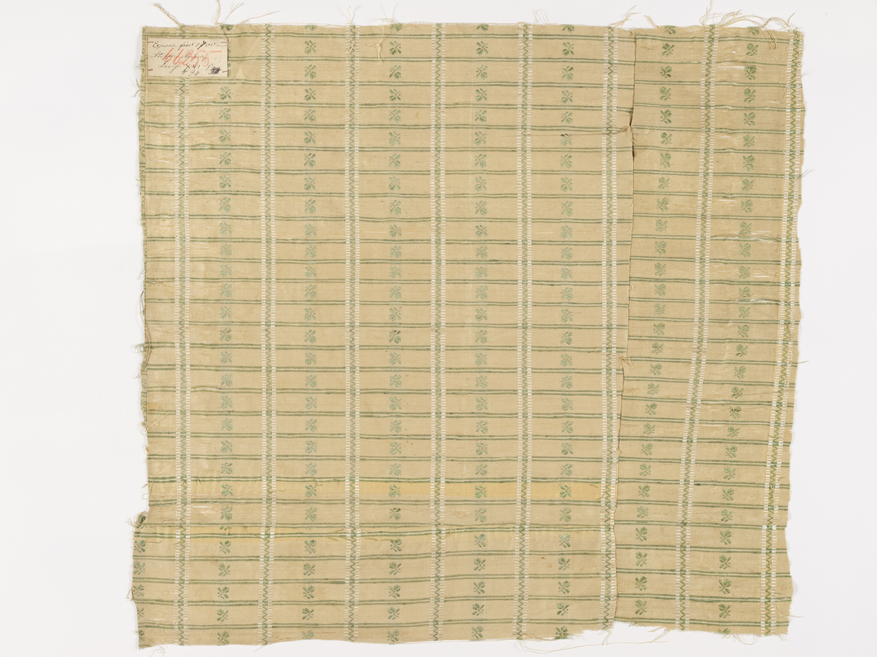 tessuto, frammento - manifattura italiana (fine/ inizio XVIII-XIX)