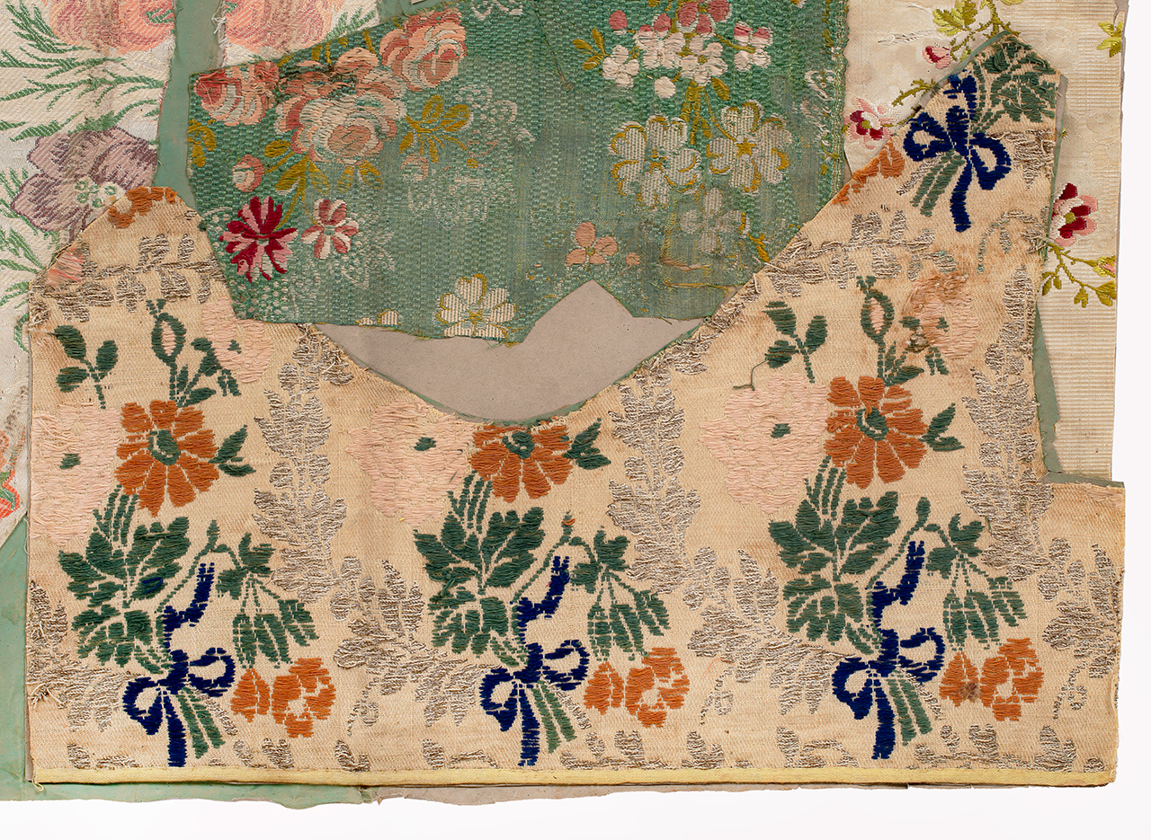 tessuto, frammento - manifattura italiana (XIX)