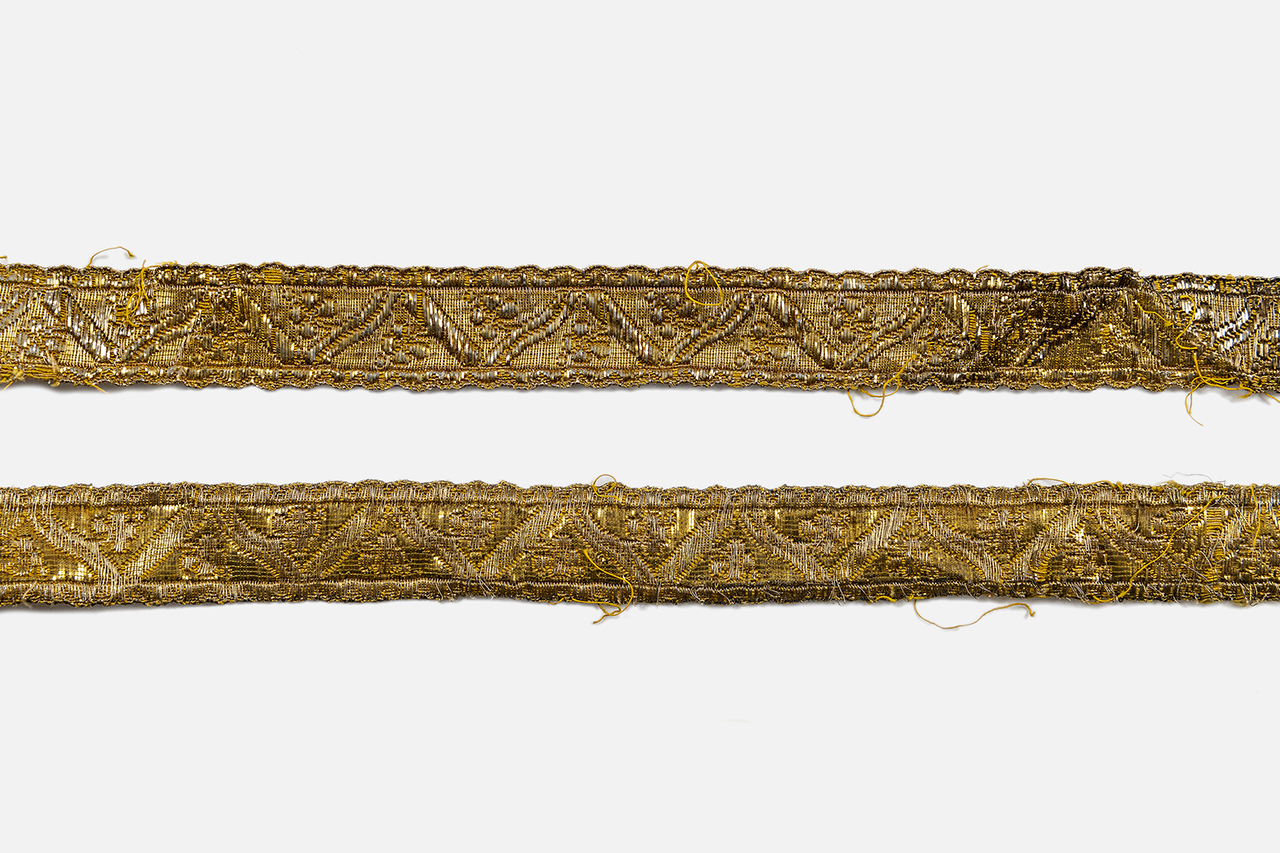 gallone, frammento - manifattura italiana (fine/ inizio XVIII-XIX)