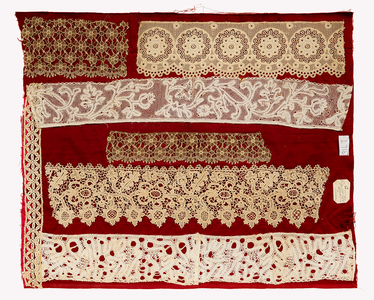 merletto, frammento - manifattura italiana (seconda metà XVII, XVIII, XIX)