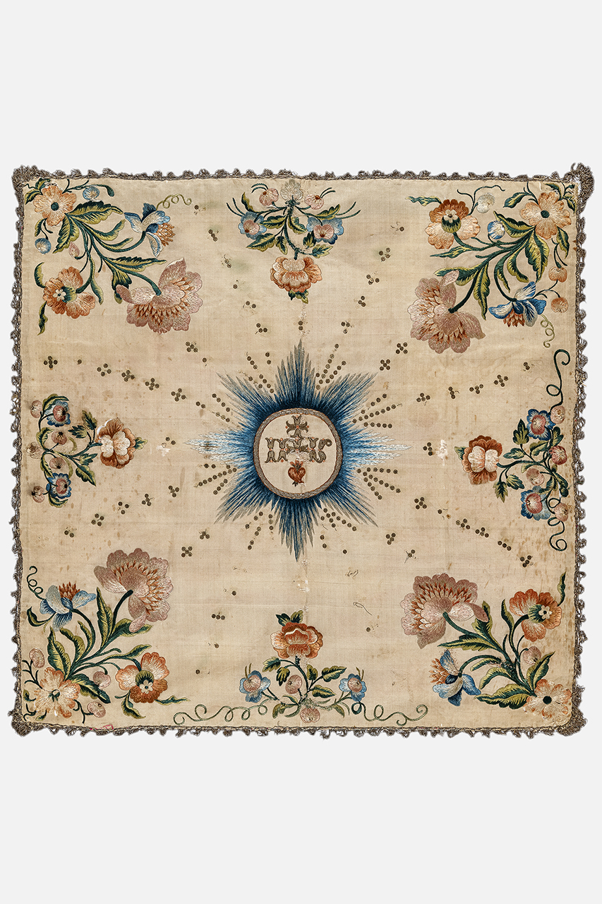 velo di calice, opera isolata - manifattura ligure (terzo quarto XVIII)