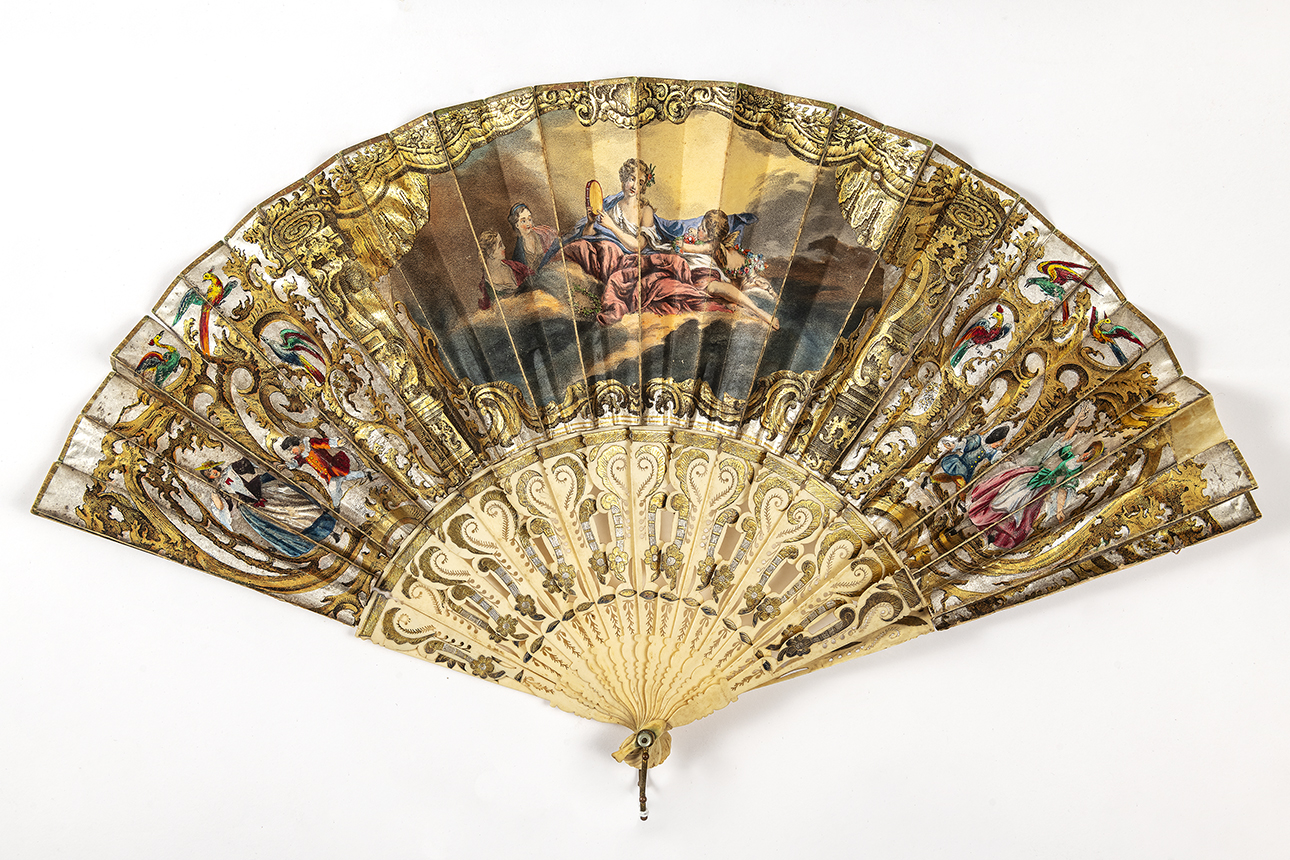 Tersicore (ventaglio, opera isolata) di Boucher François - manifattura francese (metà/ metà XVIII-XIX)