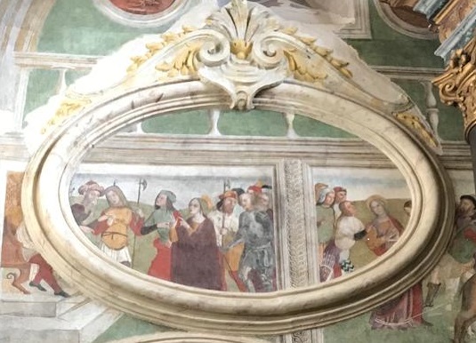 decorazione plastico-pittorica, elemento d'insieme - bottega romana (sec. XVIII)
