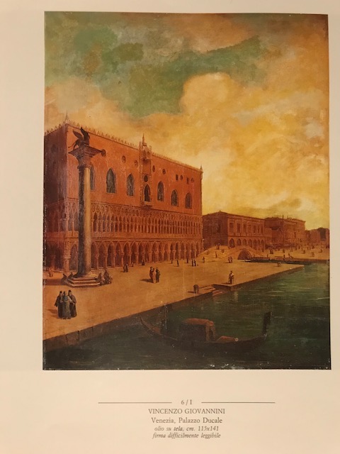 Venezia, Palazzo Ducale (dipinto, serie) di Vincenzo Giovannini - ambito Italia centrale (fine/ inizio XIX)