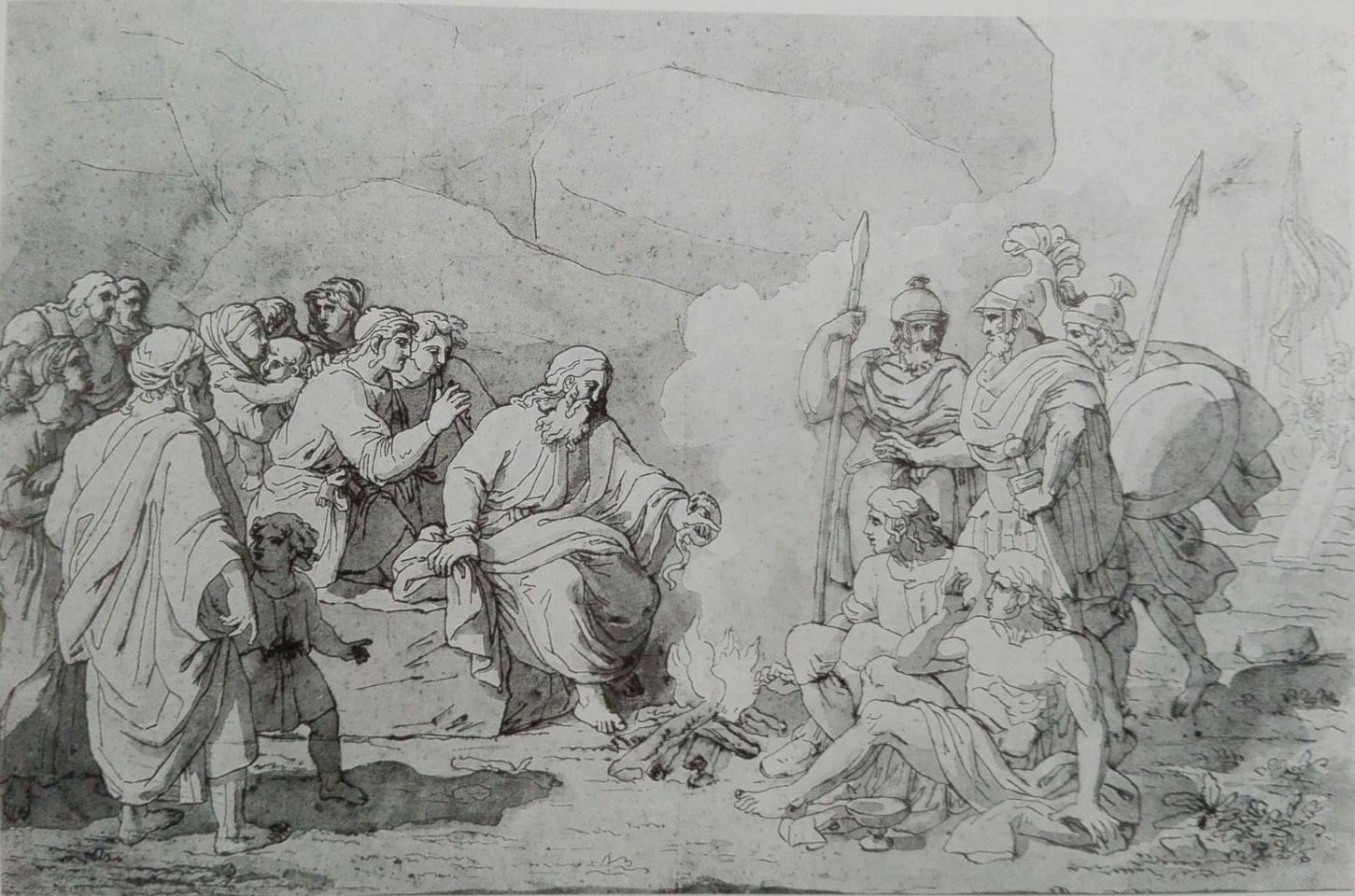 San Paolo a Malta (disegno) di Camuccini Vincenzo (secondo quarto XIX)