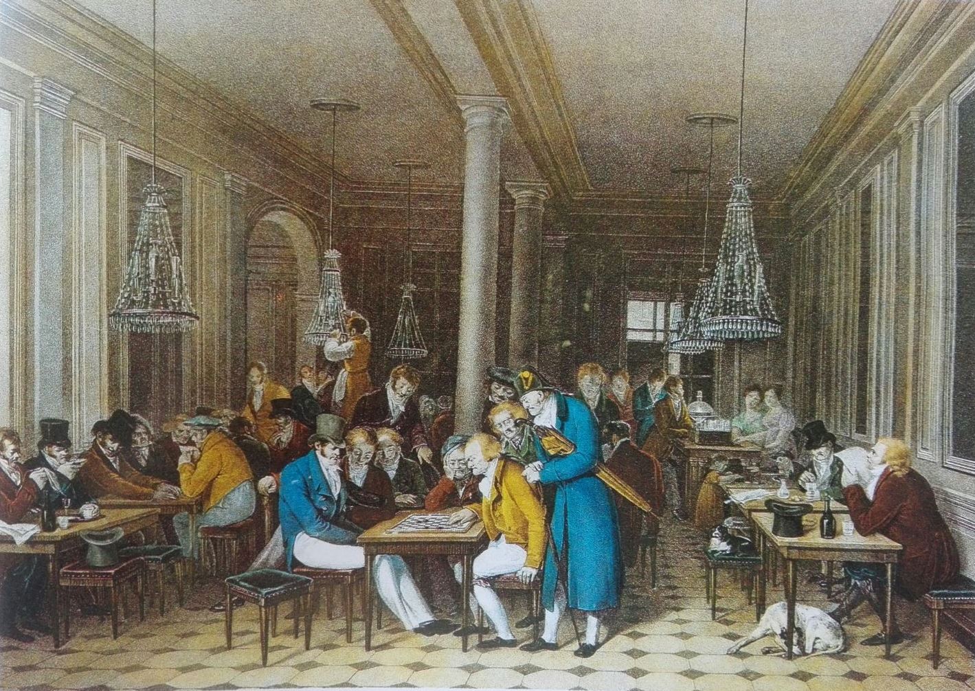 Il Café Lamblin alla Galleria di Palais Royal (stampa) di Boilly Louis Leopold (prima metà XIX)