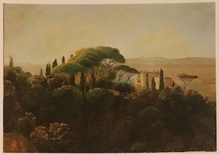 Frascati, Villa Falconieri, Frascati, Villa Falconieri (dipinto, serie) di Edmund Hottenroth - ambito tedesco (XIX)