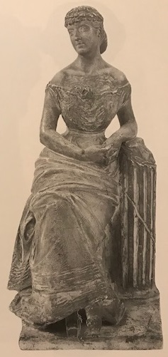 Donna seduta (scultura) di Luigi Amici (metà/ fine XIX)