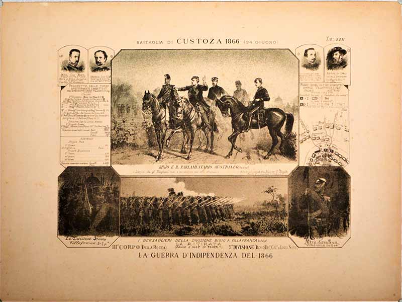 Battaglia di Custoza (stampa) di Cenni Quinto (XIX)