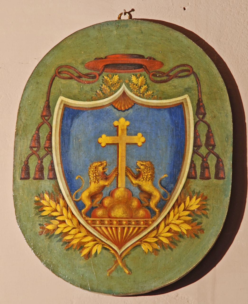 Stemma ecclesiastico (dipinto, opera isolata) - ambito toscano (XVIII)