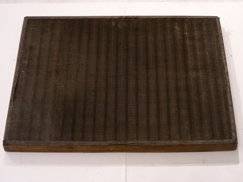 forma per carta a mano, vergata - ambito pesciatino (sec. XIX)