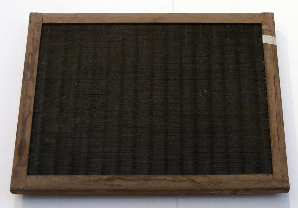 forma per carta a mano, vergata - ambito pesciatino (sec. XIX/XX)