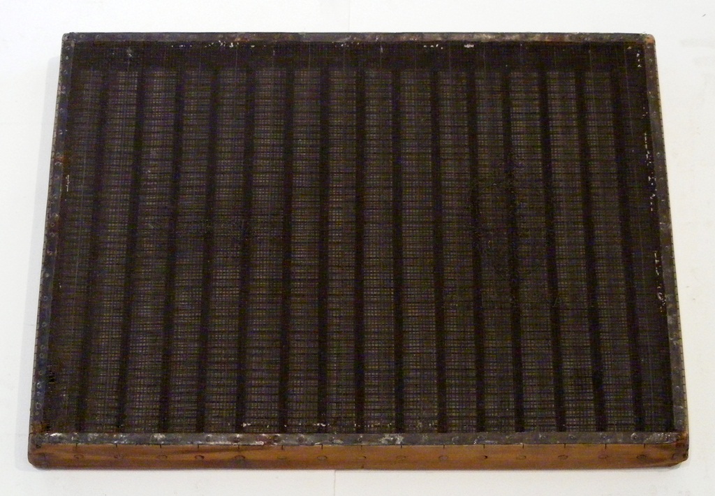 forma per carta a mano, vergata - ambito pesciatino (sec. XIX)