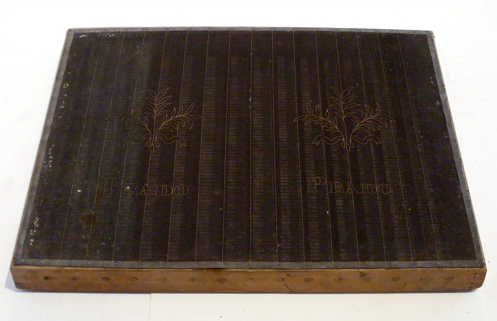 forma per carta a mano, vergata - ambito pesciatino (sec. XIX)