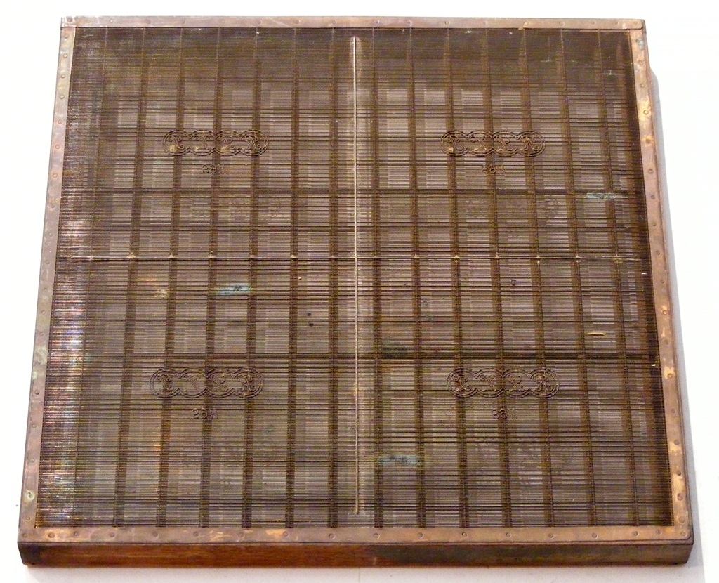 forma per carta a mano, vergata - ambito pesciatino (sec. XIX)