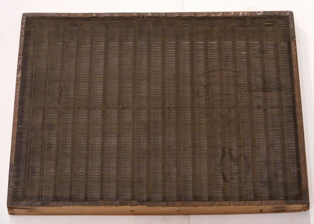 forma per carta a mano, vergata - ambito pesciatino (sec. XIX)