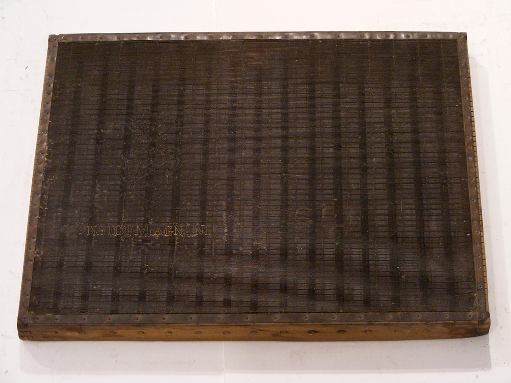 forma per carta a mano, vergata - ambito pesciatino (sec. XIX)