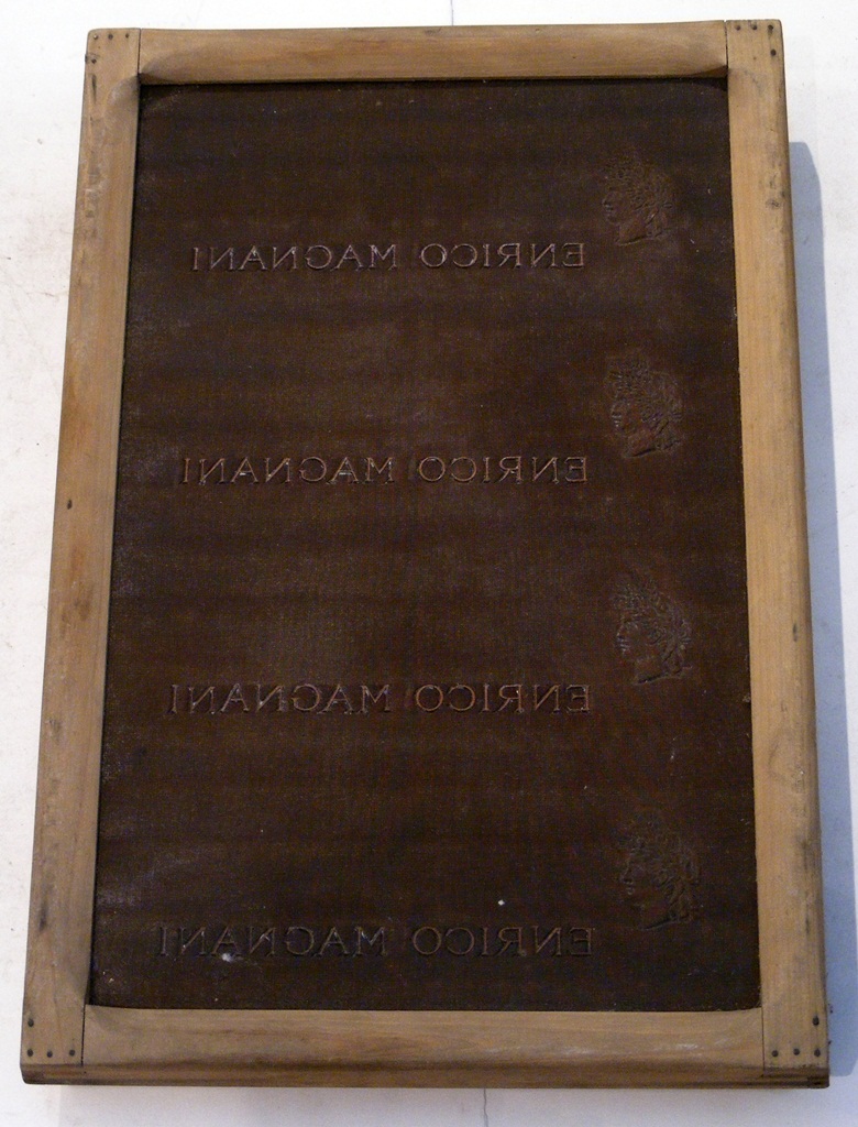 forma per carta a mano, velina - ambito pesciatino (sec. XX)