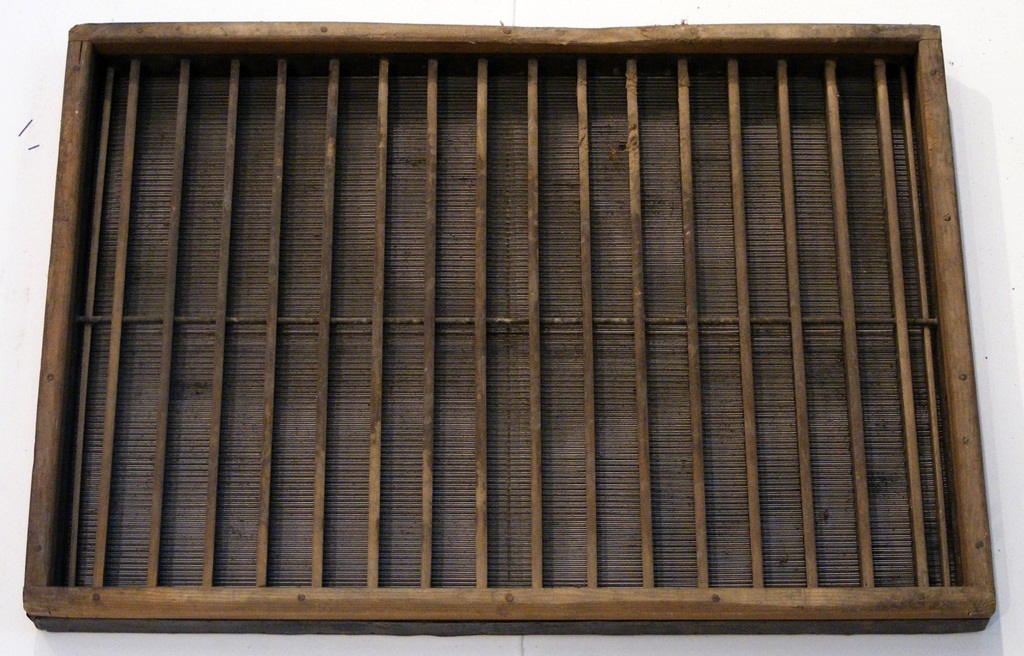 forma per carta a mano, vergata - ambito pesciatino (sec. XIX/XX)