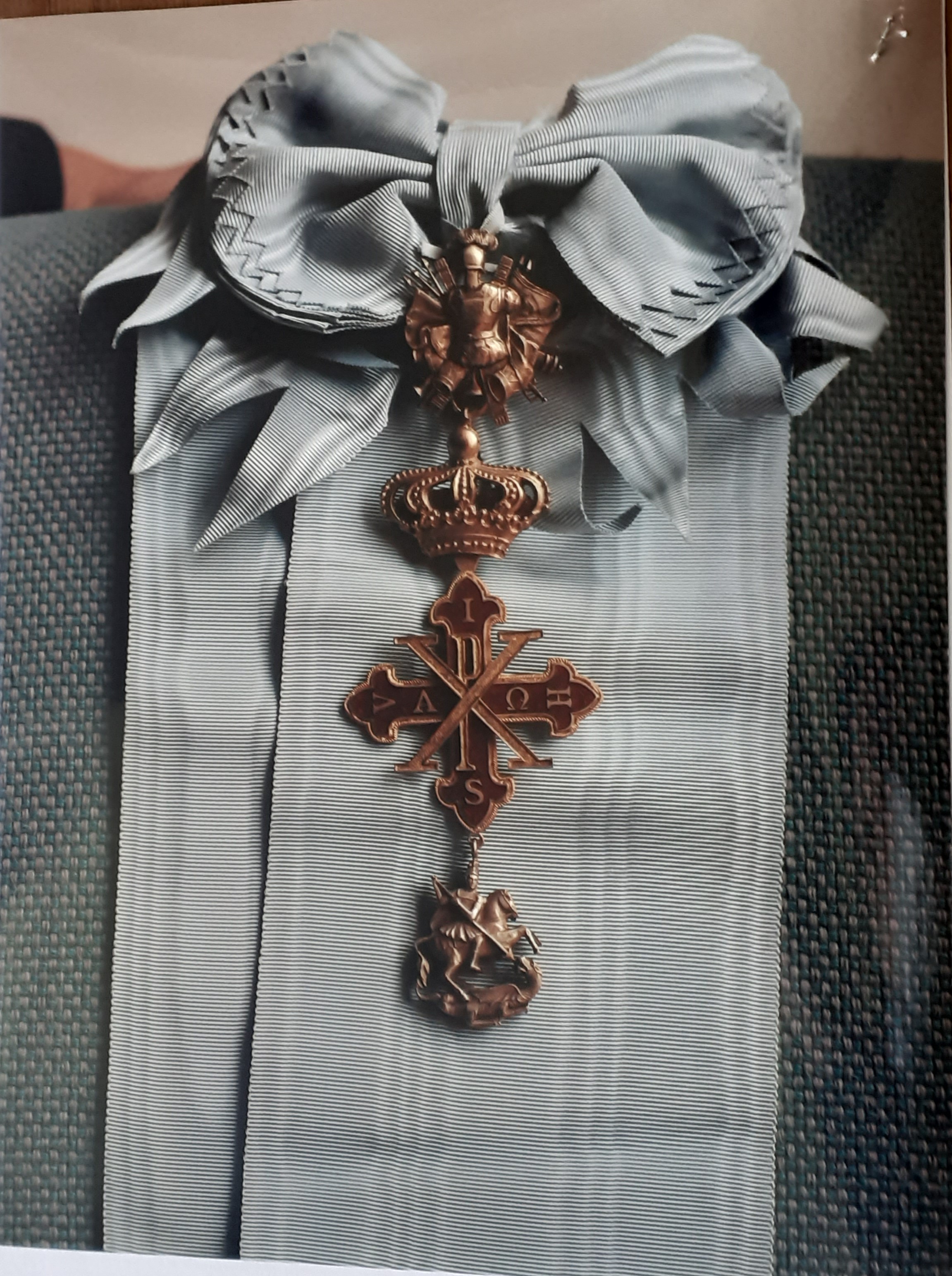 Fascia di gran croce del Sacro Ordine Costantiniano di S. Giorgio (cimelio militare) - ambito romano (prima metà XX Secolo)