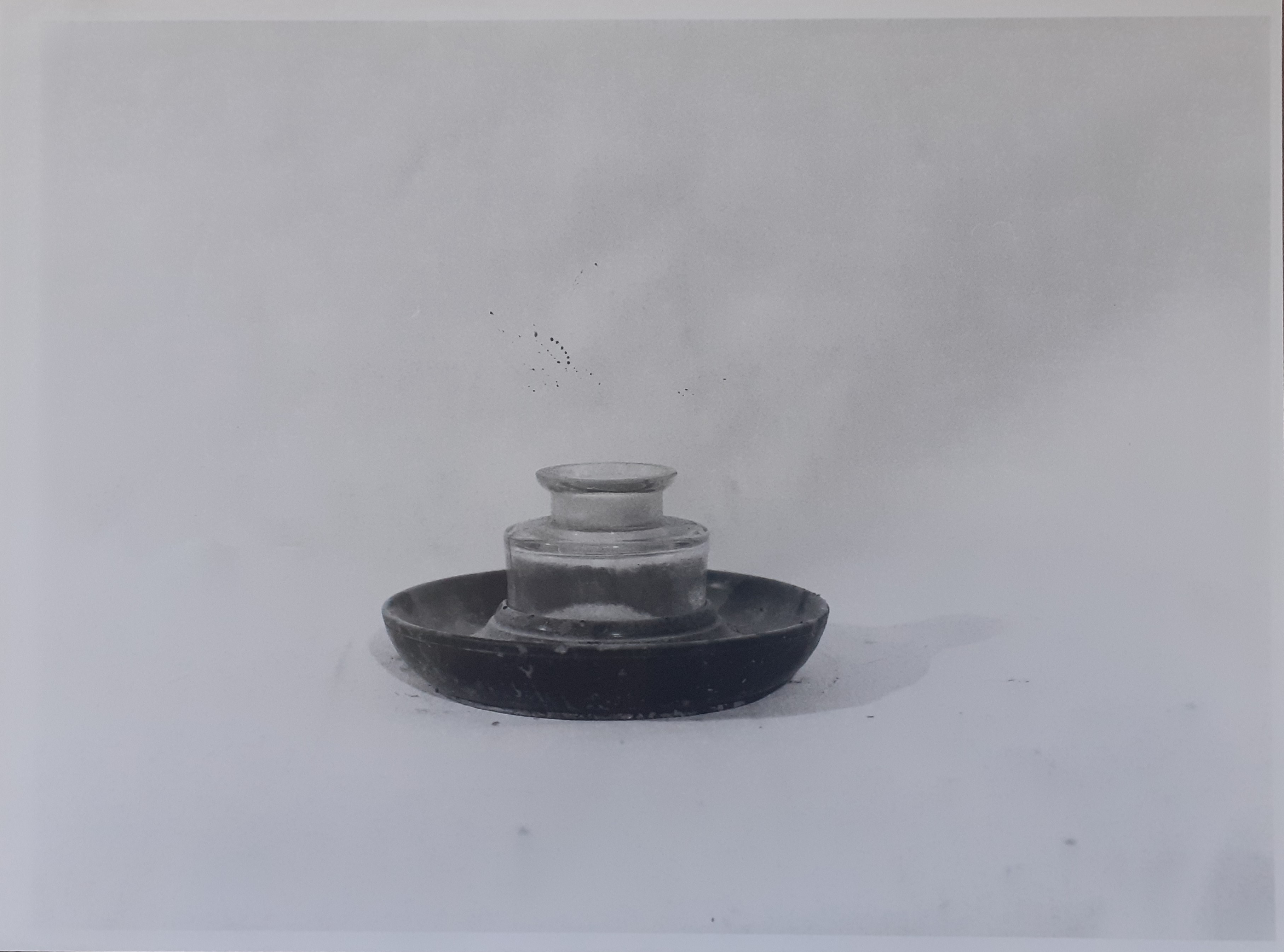 Calamaio con piatto (calamaio) - ambito europeo (seconda metà XIX Secolo)