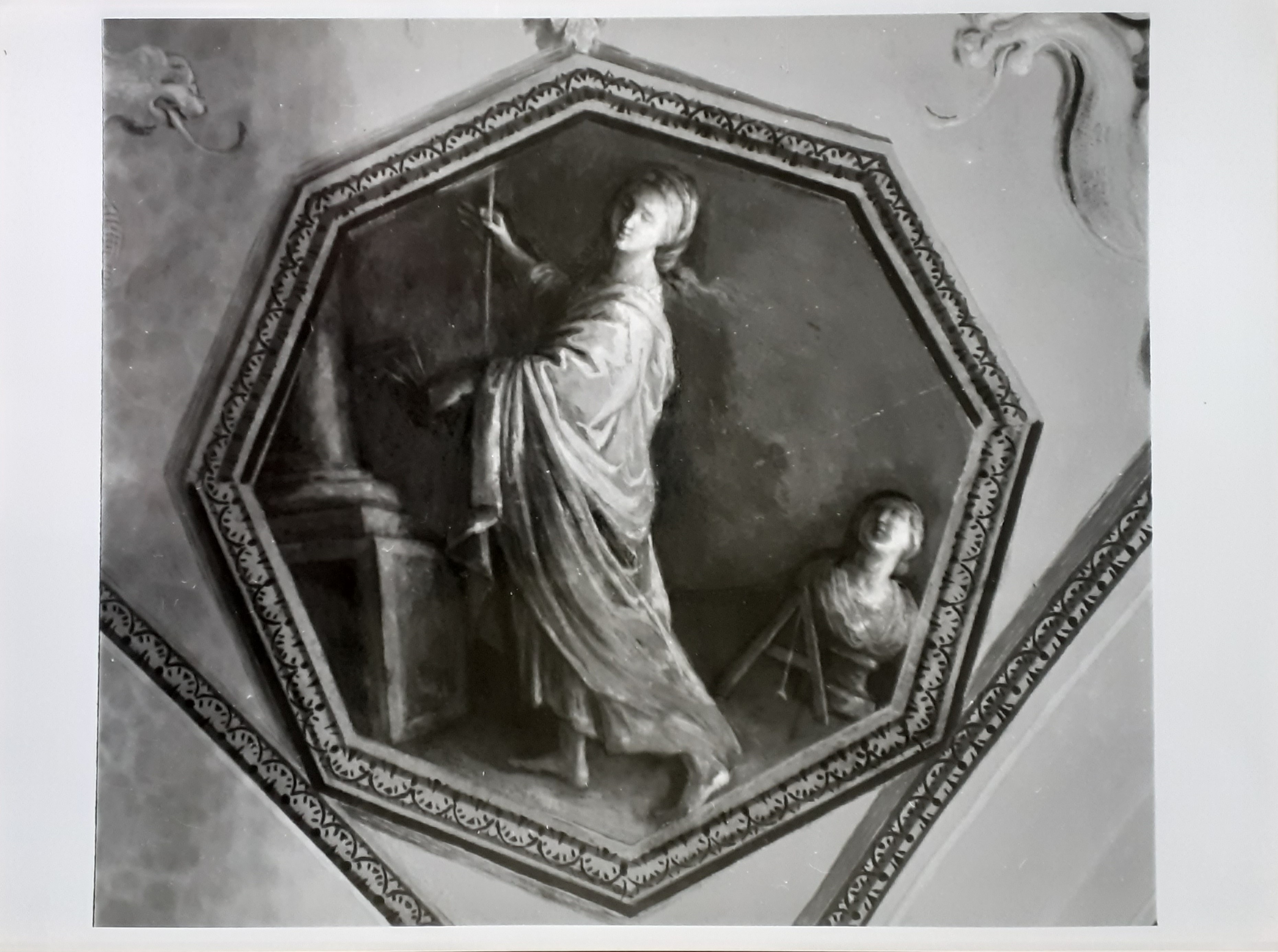 Il Genio della Scultura (dipinto) di De Angelis Desiderio (attribuito), Brunelli Carlo (attribuito) (seconda metà XVIII Secolo)
