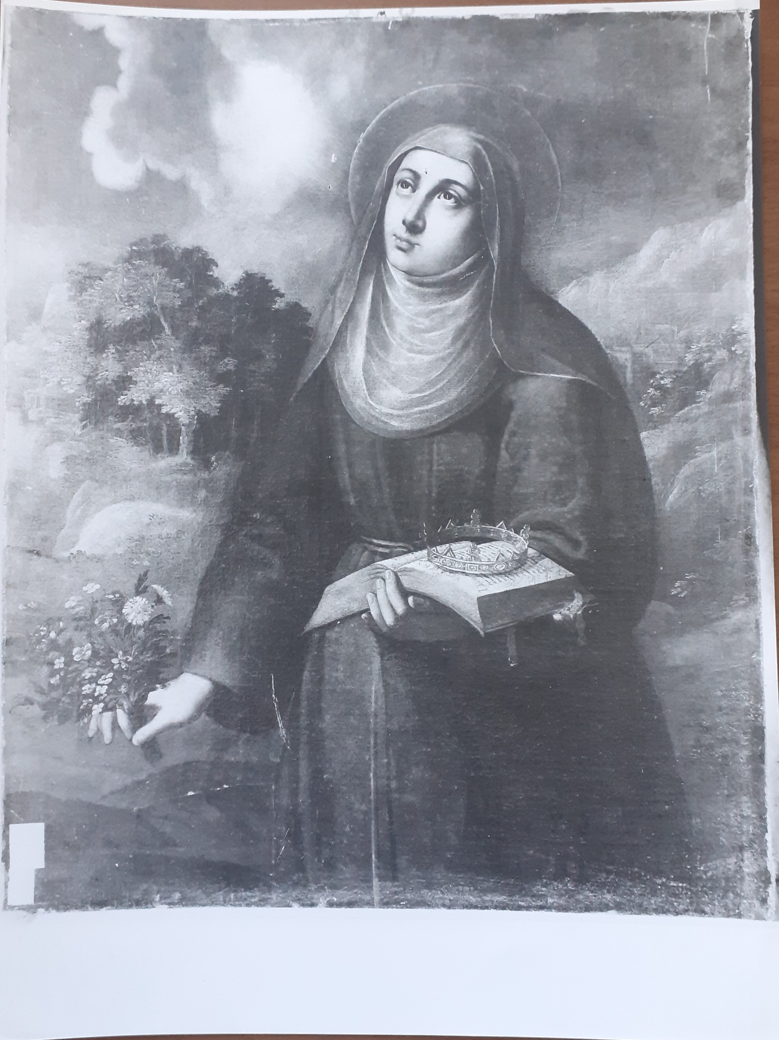 Dipinto raffigurante: "Santa Elisabetta d'Ungheria" (dipinto) di Scuola del Barocci (scuola) (seconda metà XVI - XVII)
