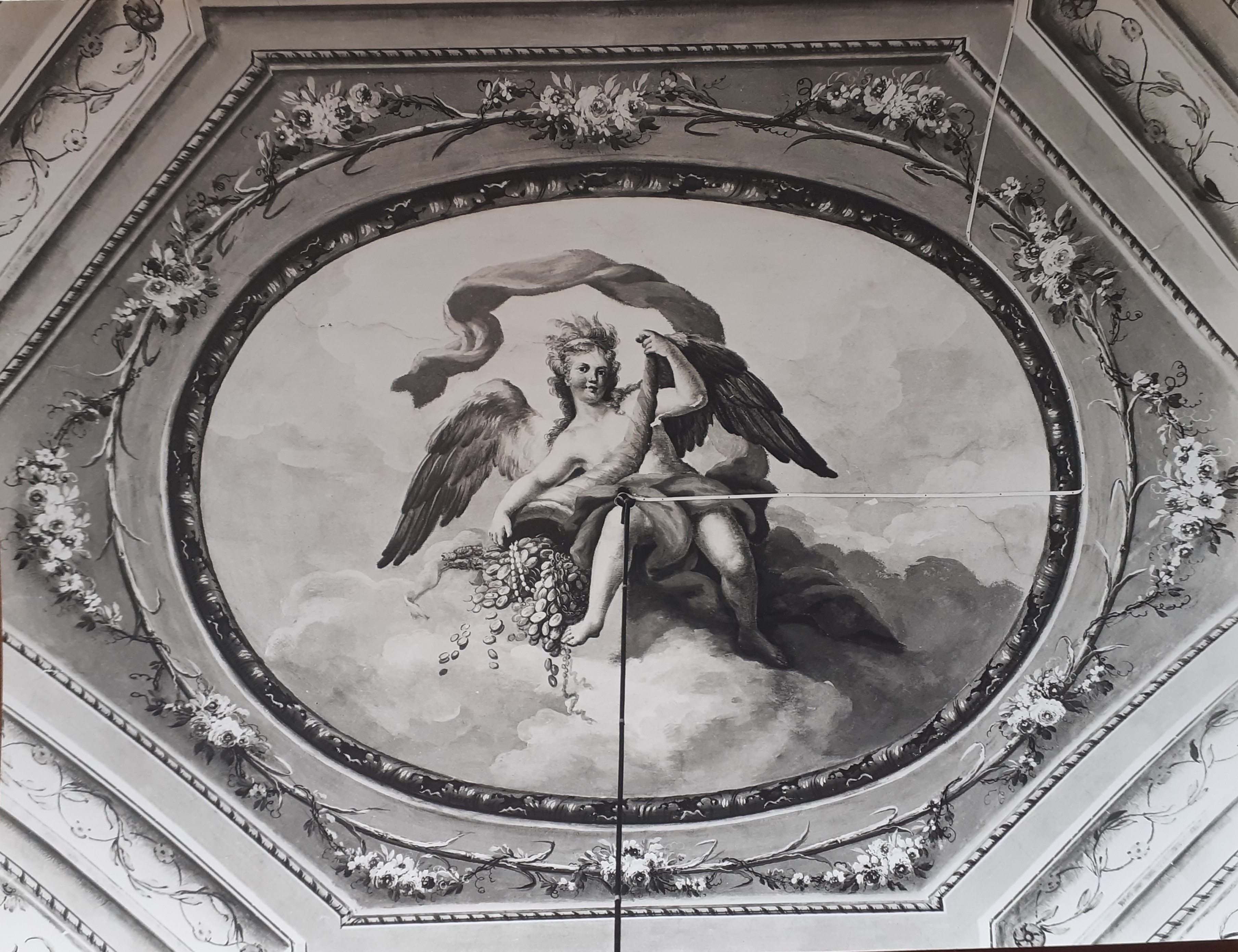 Lamia decorata a fresco rappresentante: "La prosperità" (dipinto) di Fischetti F (attribuito), Magri G (attribuito) (seconda metà XVIII Sec)
