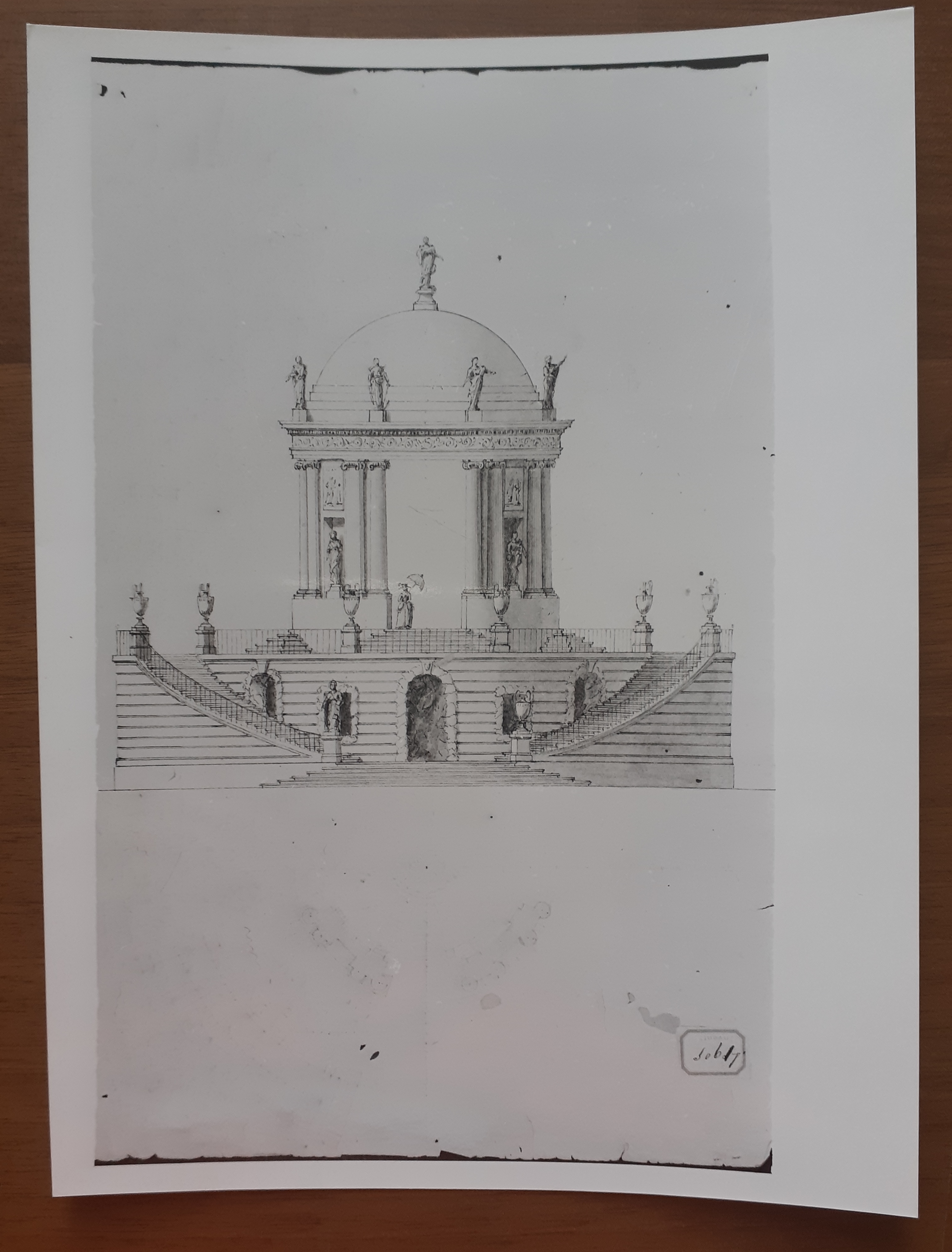 disegno architettonico di Vanvitelli Carlo (XVIII sec)