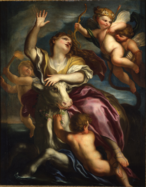 Il ratto di Europa, ratto di Europa (dipinto, opera isolata) di Piola Domenico (anni ottanta XVII)