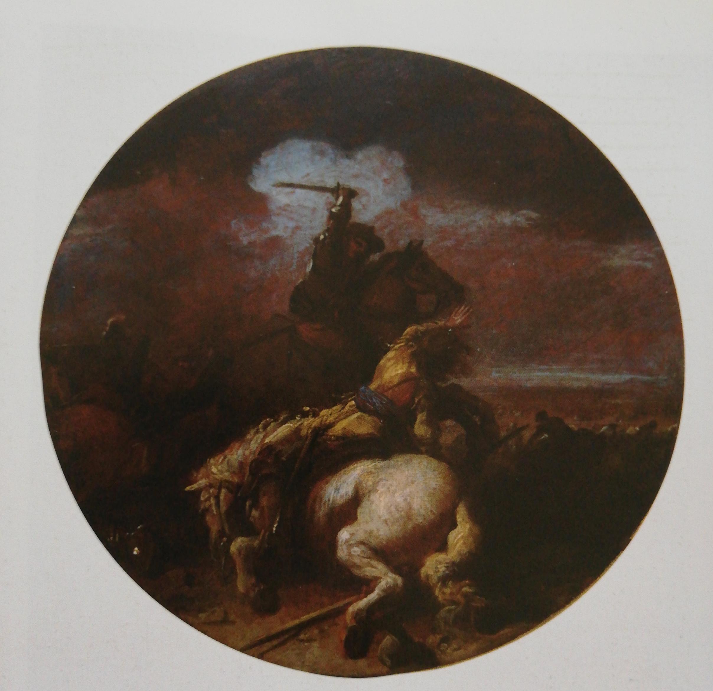 Scaramuccia, scena di battaglia (dipinto, opera isolata) di Courtois Jacques detto Borgognone (seconda metà XVII)