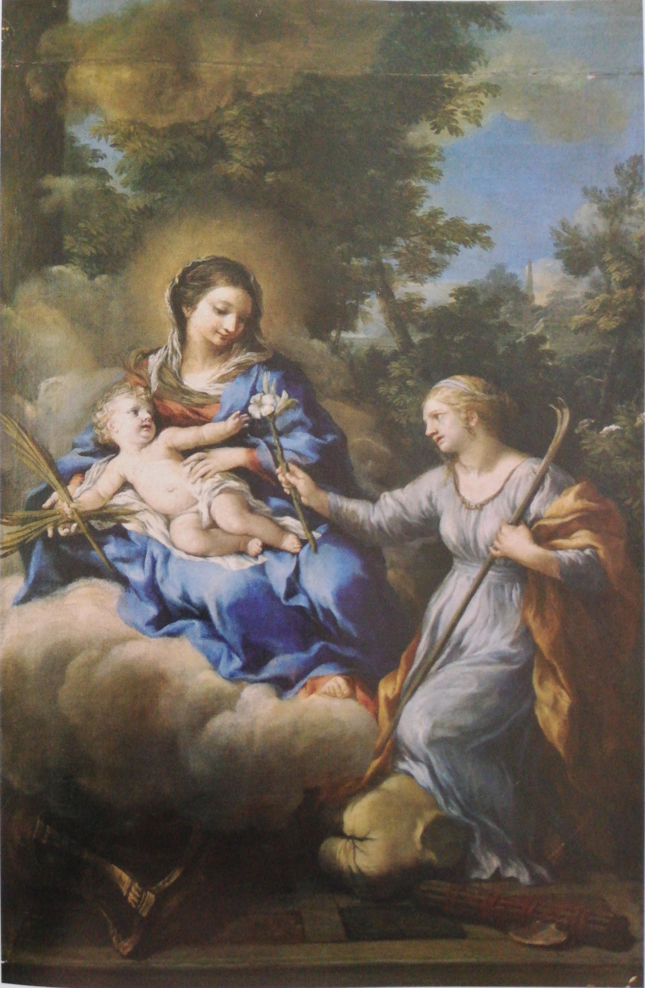 La Vergine col Bimbo e santa Martina, Madonna con bambino; Santa Martina (dipinto, opera isolata) di Berrettini Pietro detto Pietro Da Cortona (maniera) (anni trenta XVII)