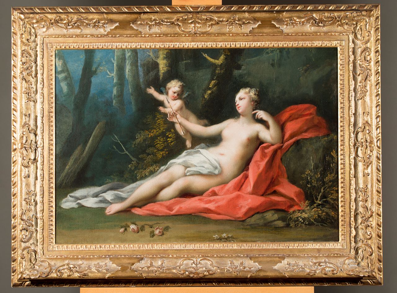 Venere e Amore, soggetto mitologico (dipinto, opera isolata) di Amigoni Jacopo (XVIII)