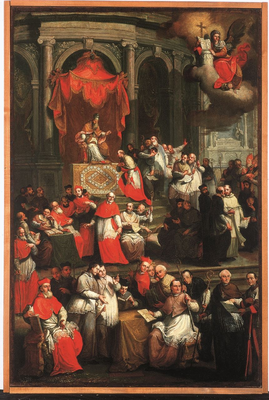 Vescovi di Verona, scena religiosa (dipinto, opera isolata) di Ugolini Agostino (XVIII)