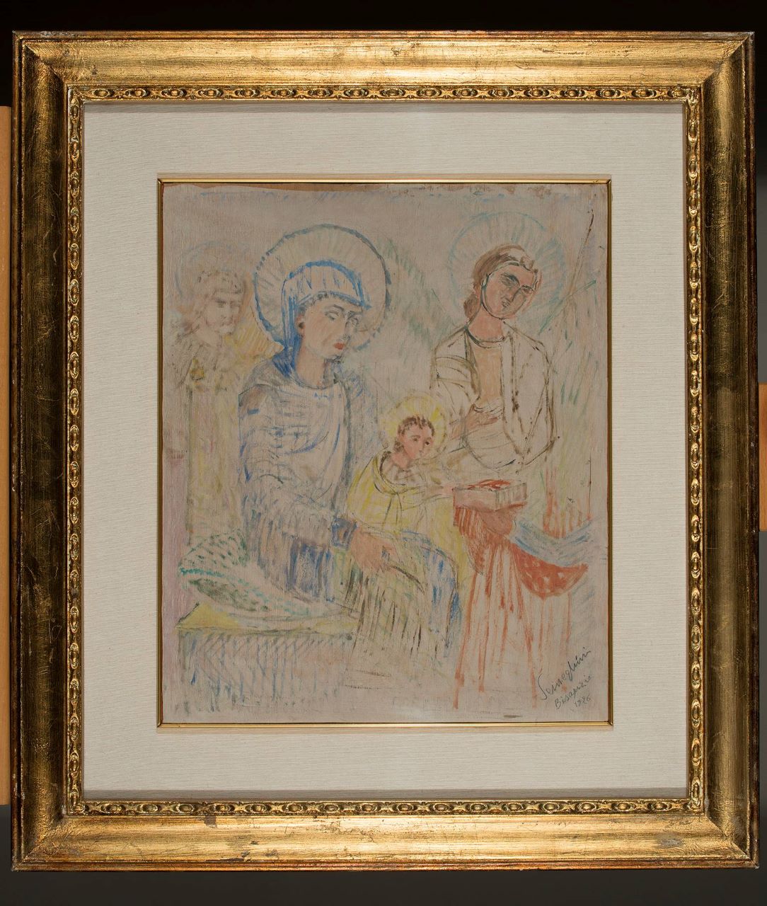 Madonna da Santa Maria in Cosmedin, Madonna con il Bambino (dipinto, opera isolata) di Semeghini Pio (XX)