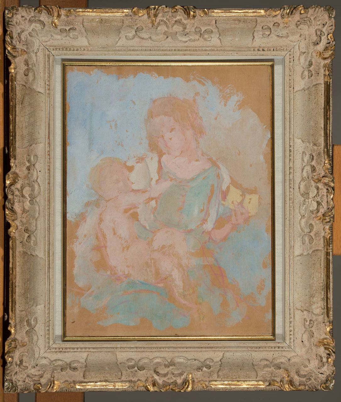Madonna con bambino alla francese, Madonna con Bambino (dipinto, opera isolata) di Semeghini Pio (XX)