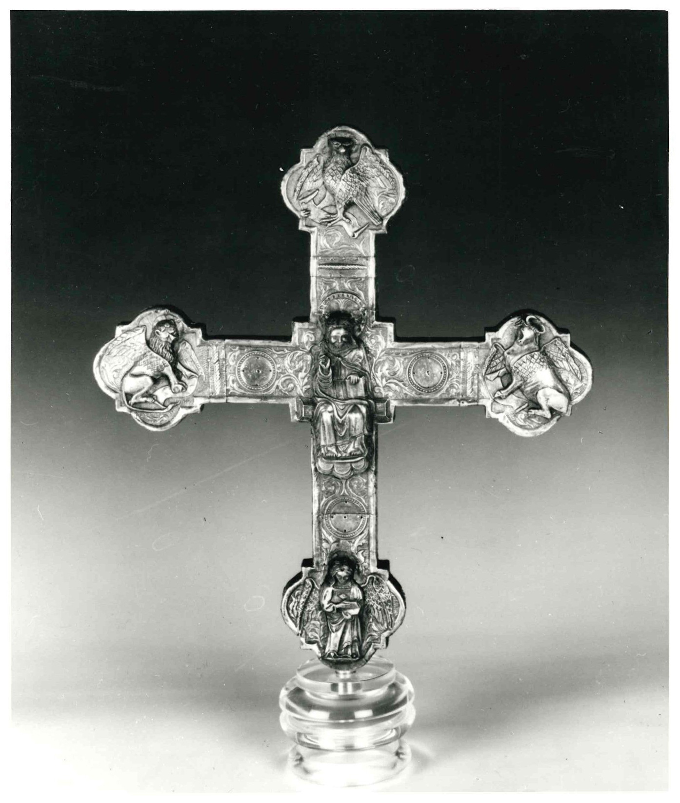 croce processionale, opera isolata - ambito sulmonese (inizio XV)