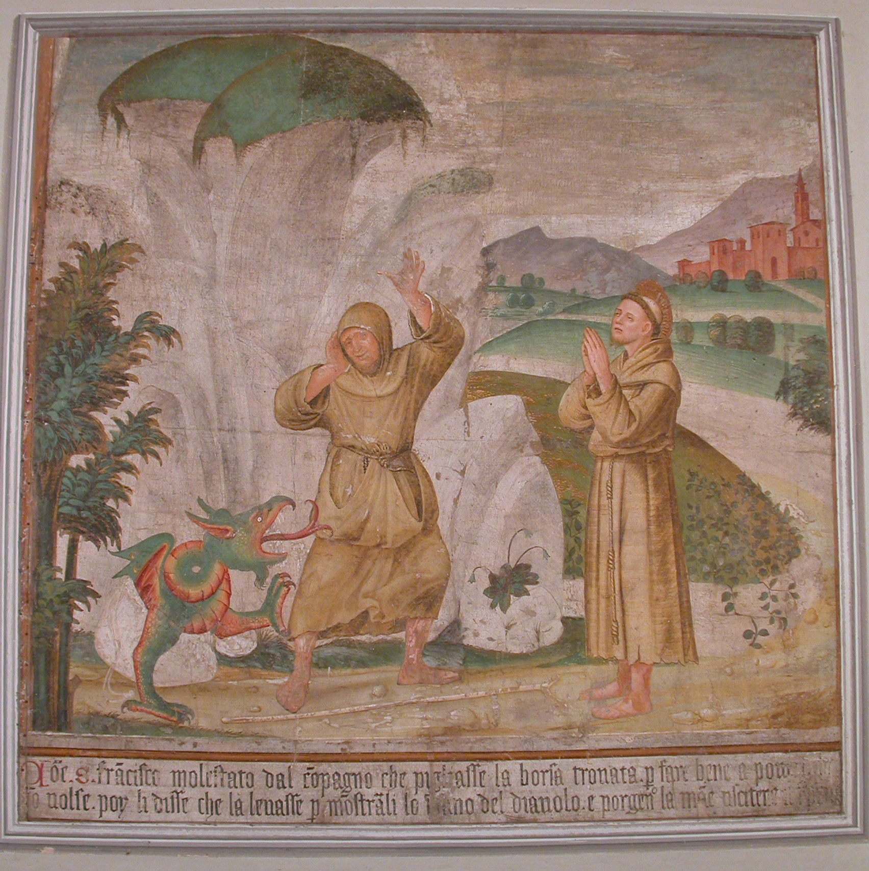 Storie della vita di San Francesco (dipinto, ciclo) di Scipioni, Giacomo detto Jacopino, Scanardi, Giacomo detto Oloferne, Anonimo (XV-XVI)