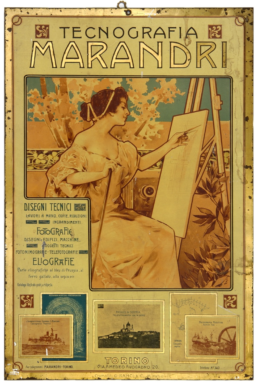 donna dipinge su tela posata a cavalletto (tabella) - ambito lombardo (primo quarto XX)