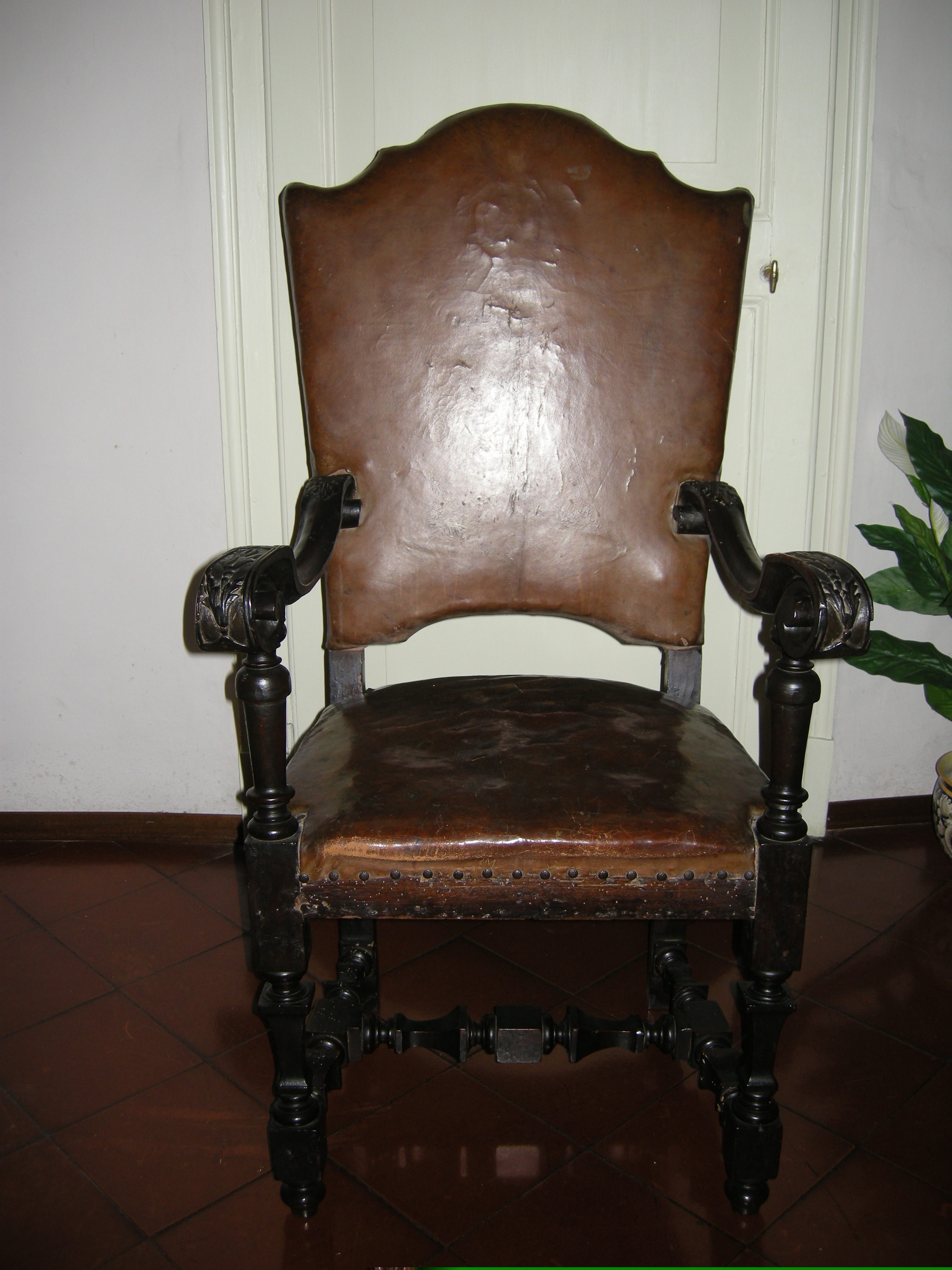 seggiolone, opera isolata - manifattura emiliano-romagnola (sec. XVII)