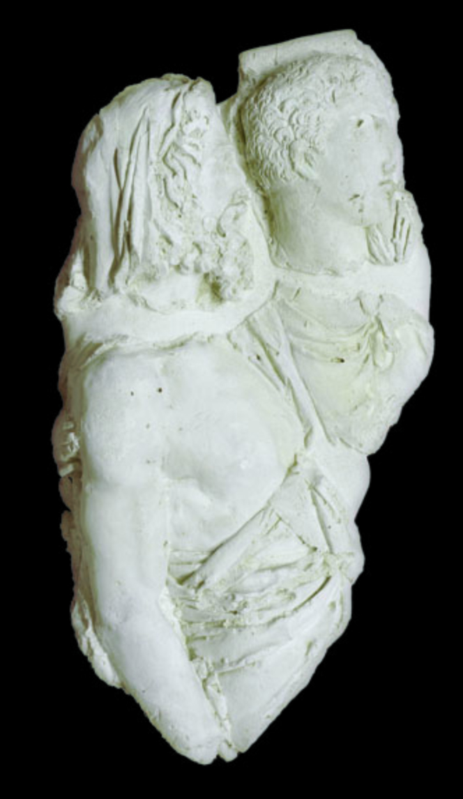 Cleobi e Bitone, due figure maschili (rilievo, frammento) di Bartolini Lorenzo (inizio sec. XIX)