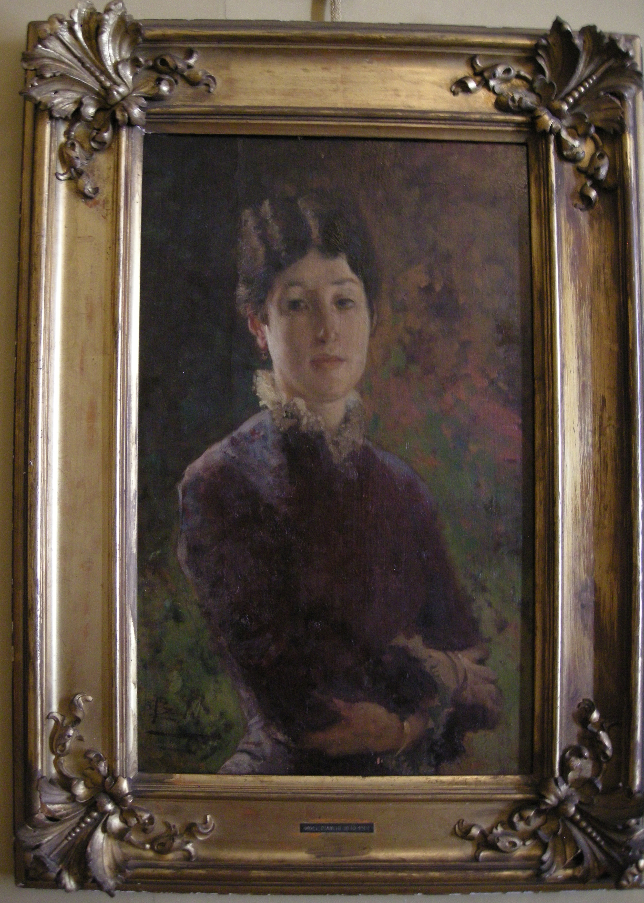 Ritratto di Anita Sangiorgi Bianchi (dipinto, opera isolata) di Bianchi Mosè (anni settanta sec. XIX)