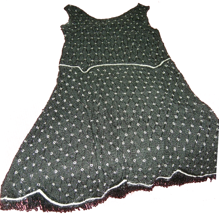 motivi decorativi geometrici e floreali (abito - svasato) di Laboratorio Sangiorgi (inizio/ fine sec. XIX/ XX)