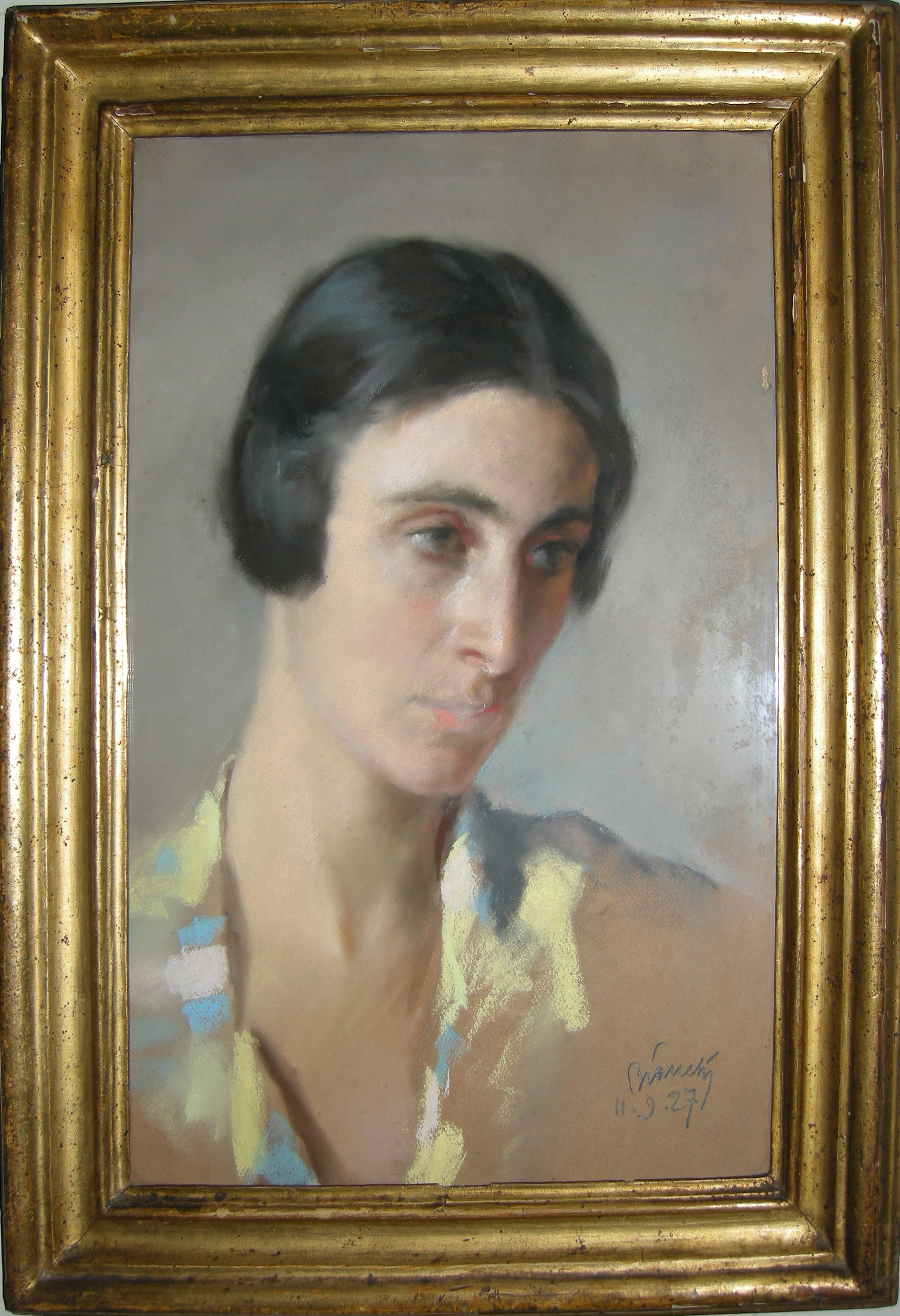 Ritratto di Maria Virginia Baggi (dipinto, opera isolata) di Bianchi Alberto (anni venti sec. XX)