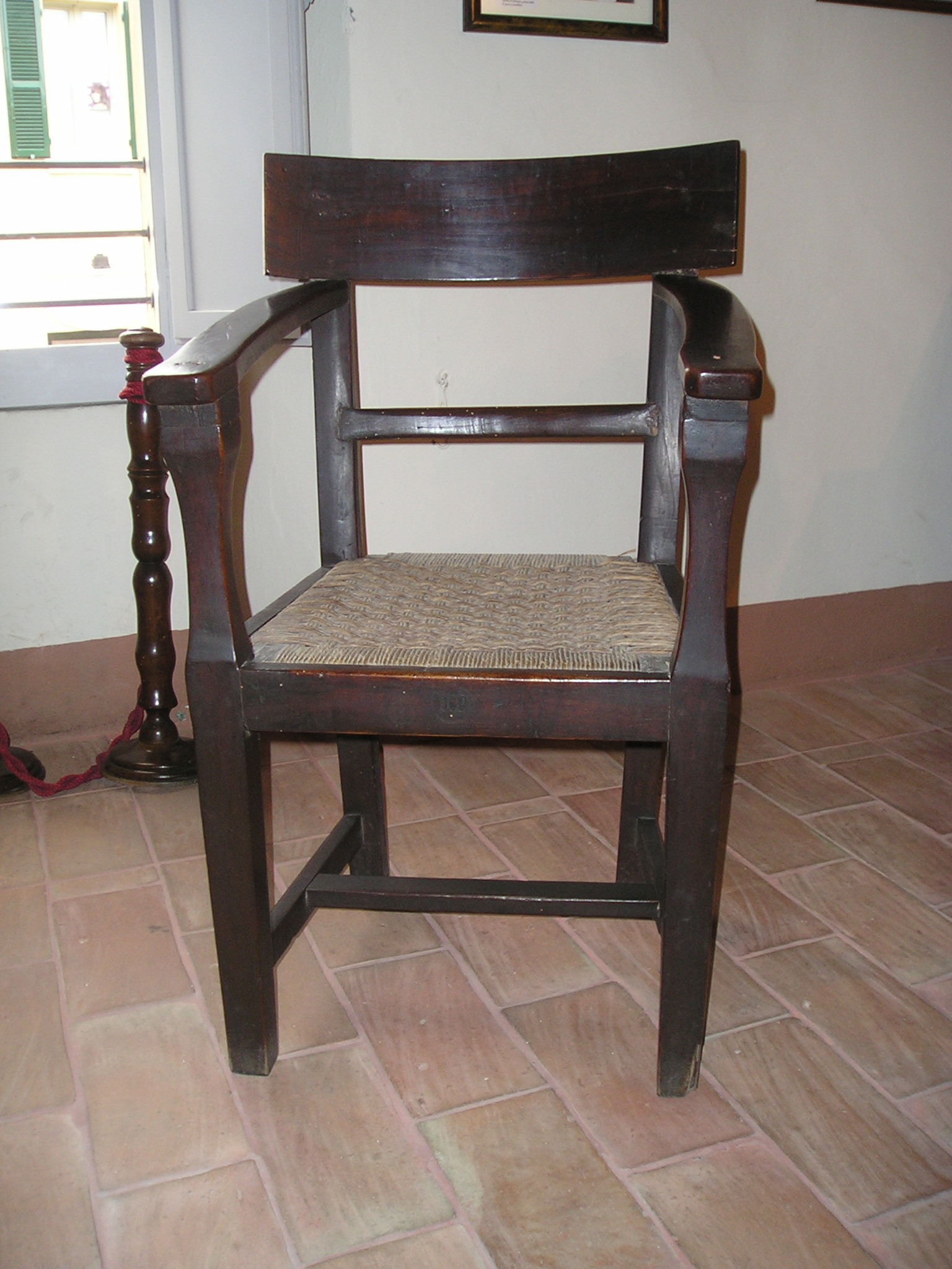 sedia con braccioli (sedia, con braccioli, ARREDI E SUPPELLETTILI/ MOBILI) - Produzione italiana