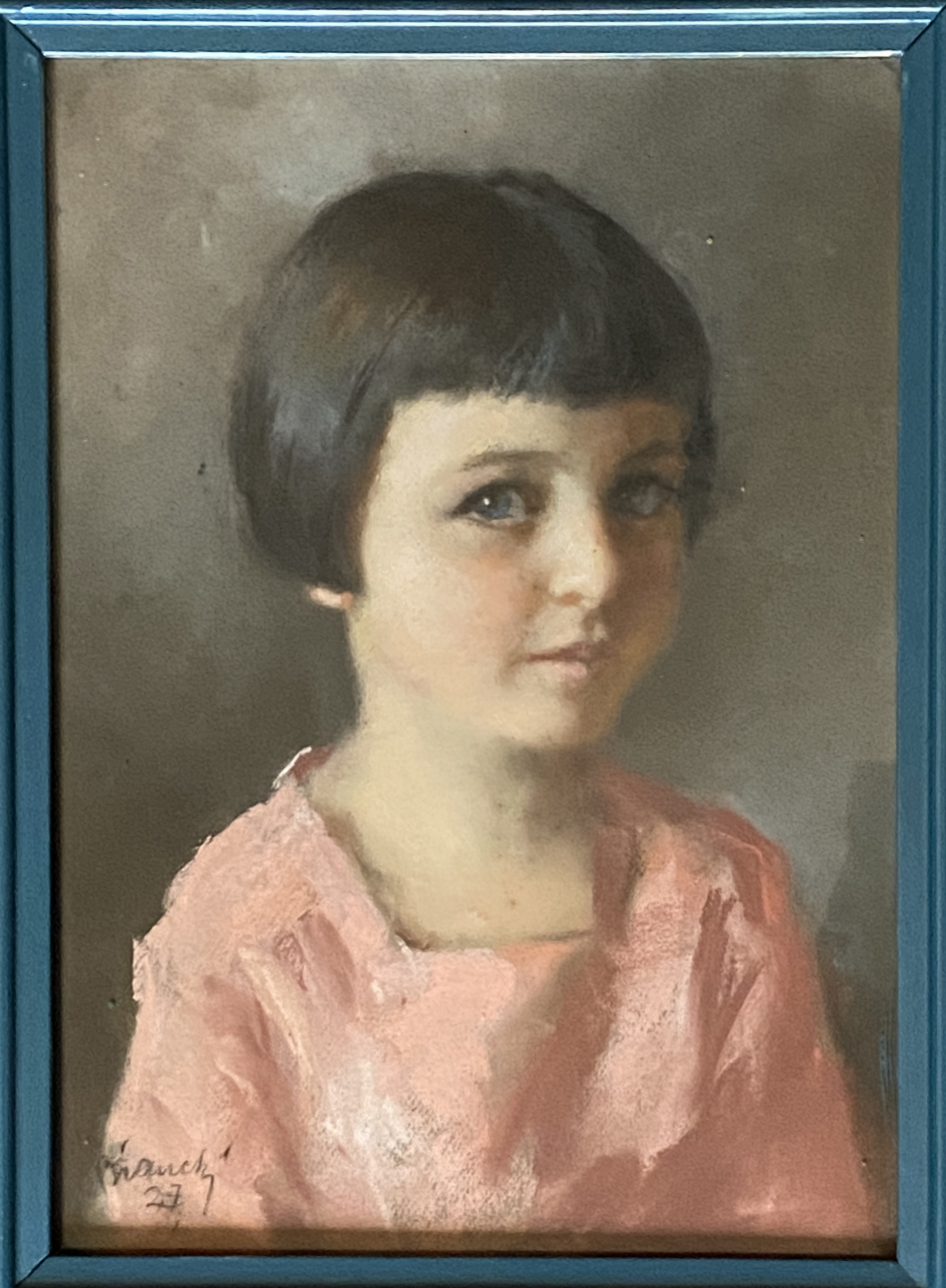 Ritratto di Carla Baggi bambina (dipinto, opera isolata) di Bianchi Alberto (anni venti sec. XX)