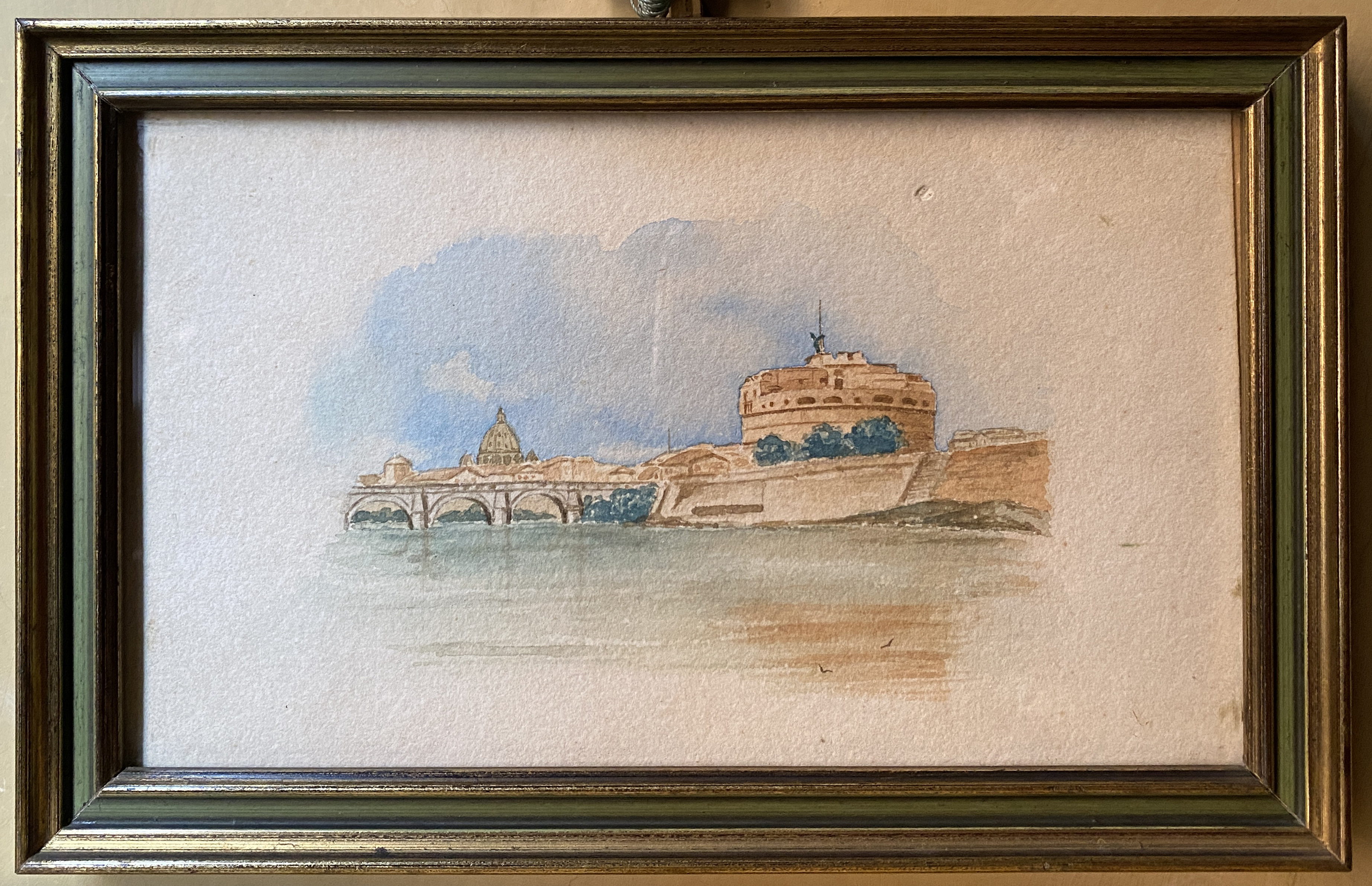 Veduta di Castel Sant'Angelo (dipinto, opera isolata) di Cardi Giuseppe (inizio sec. XX)